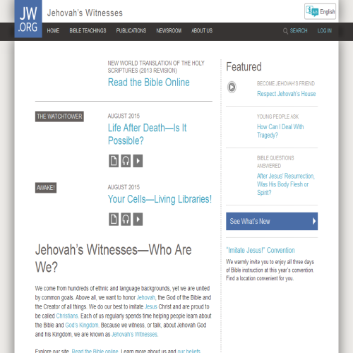 JEHOVAH'S WITNESSES OF CANADA