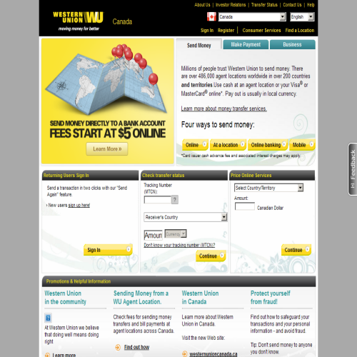 WESTERN UNION TRANSFERT